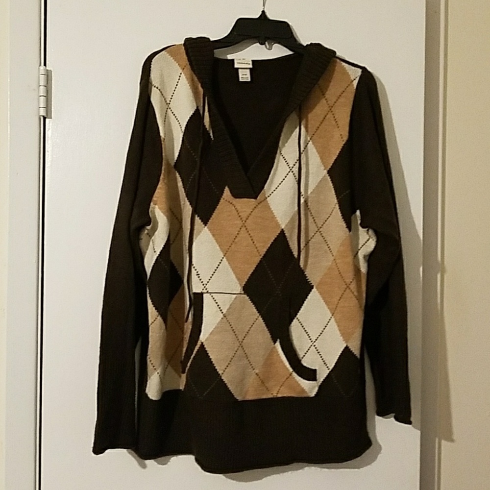 Tan, Gold, & Brown Argyle sweater